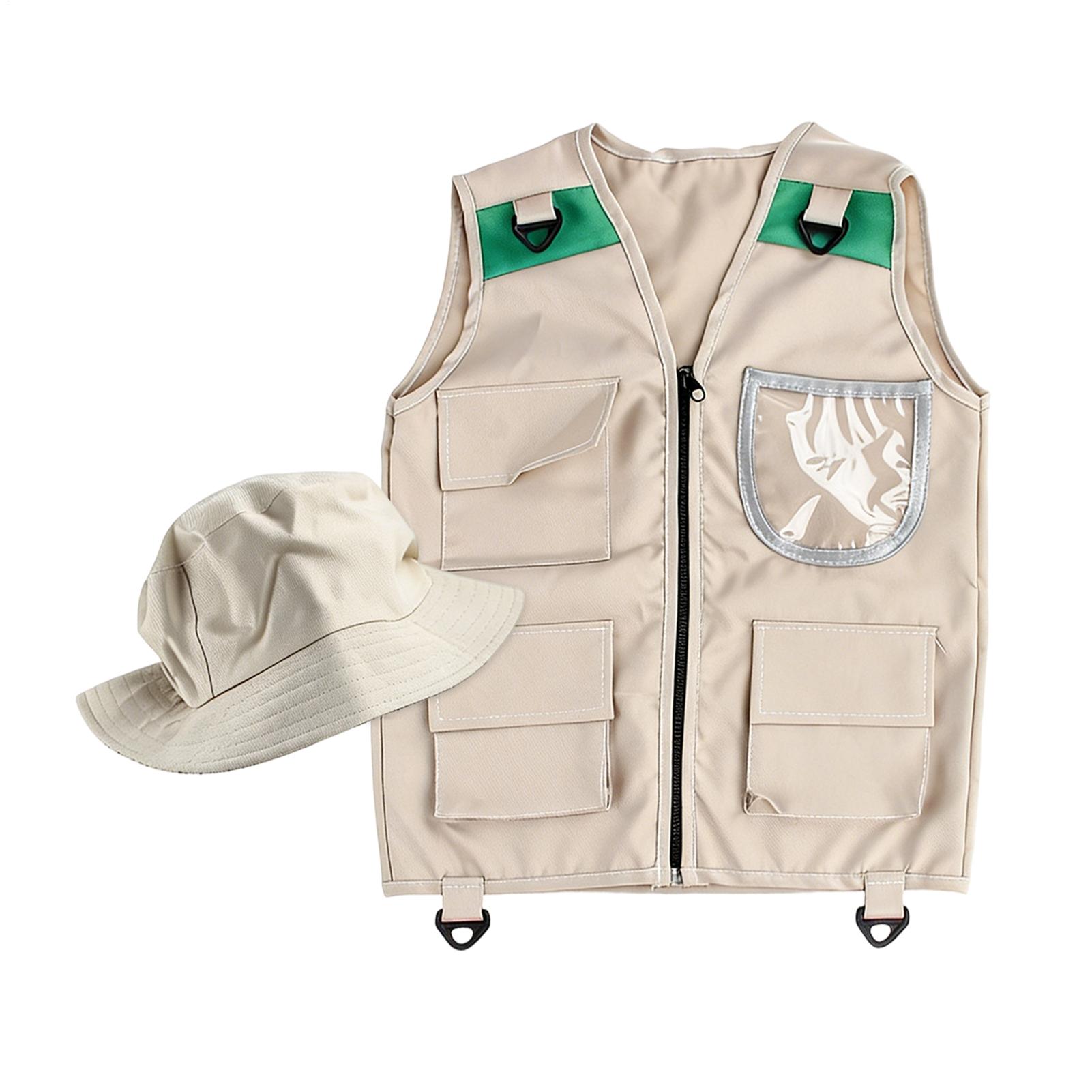 Outdoor Adventure Kit For Kids - Colete e chapéu de explorador para