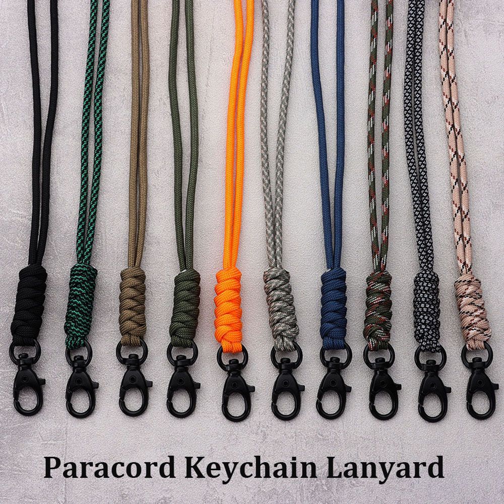 Outdoor Adventure Backpack - Paracord chaveiro cordão fivela rotativa cabo