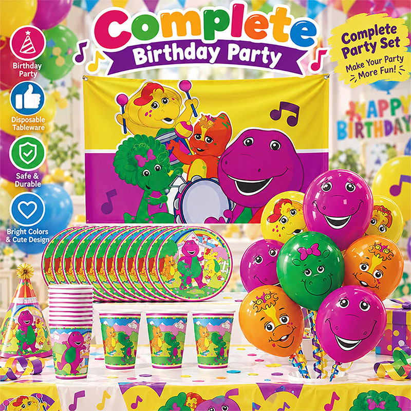 Outdoor Adventure Birthday Party - Conjunto de Utensílios Descartáveis para Festa