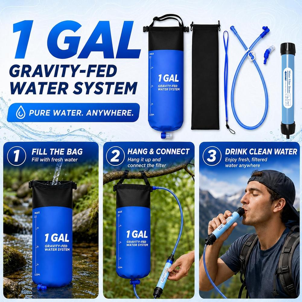 Kit de Filtro de Água por Grav - Outdoor Adventure Backpack avaliação e preço