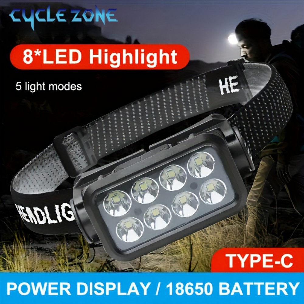 8 led farol de indução tipo-c  - Outdoor Adventure Zone avaliação e preço