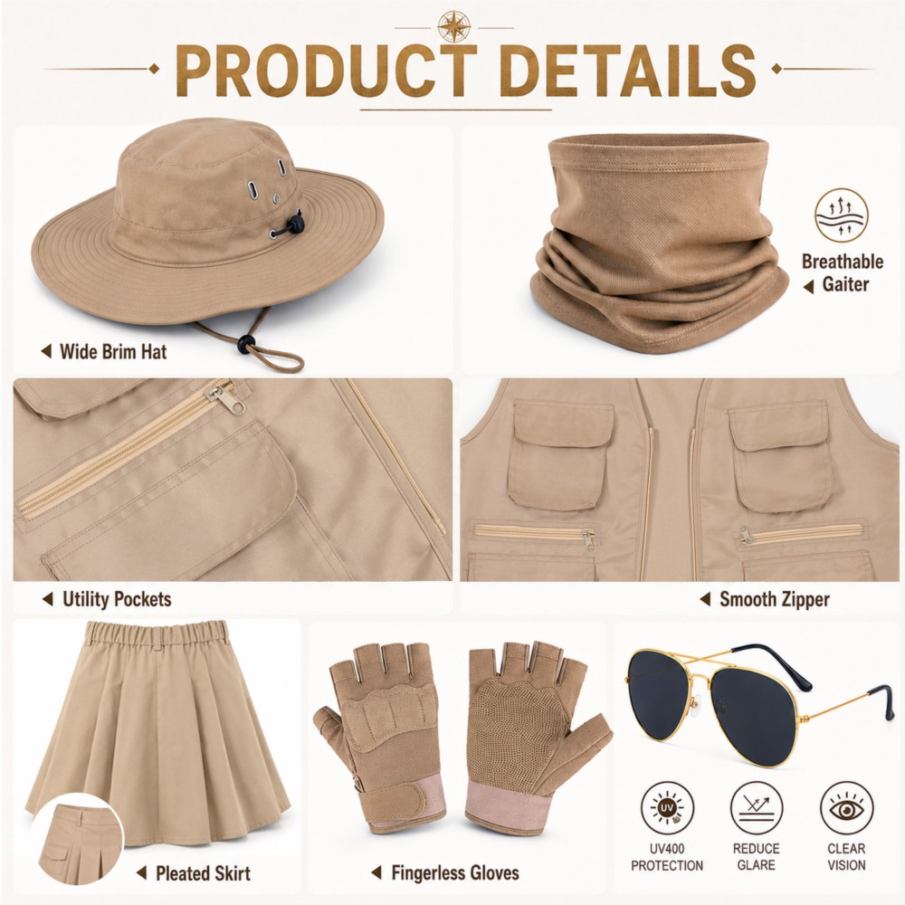 Roupas de Explorador ao Ar Liv - Outdoor Adventure Outfit avaliação e preço