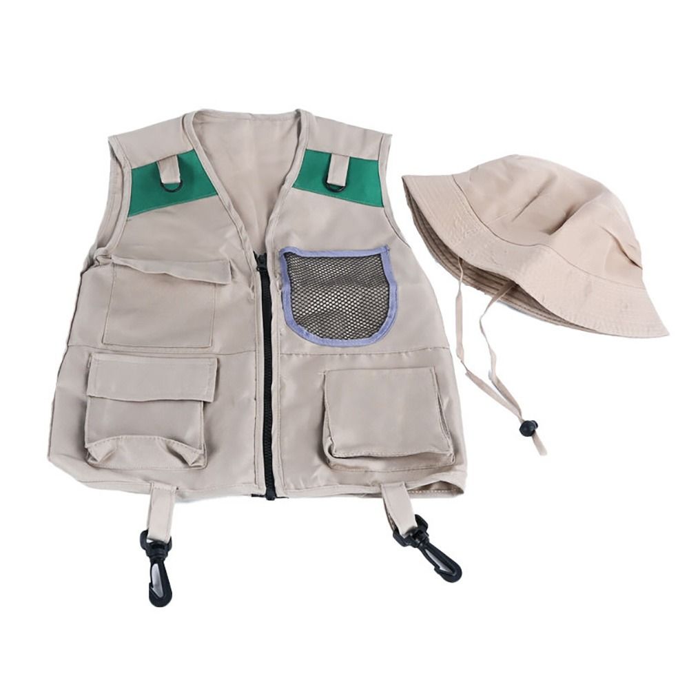 Colete e chapéu de explorador  - Outdoor Adventure Kit For Kids avaliação e preço
